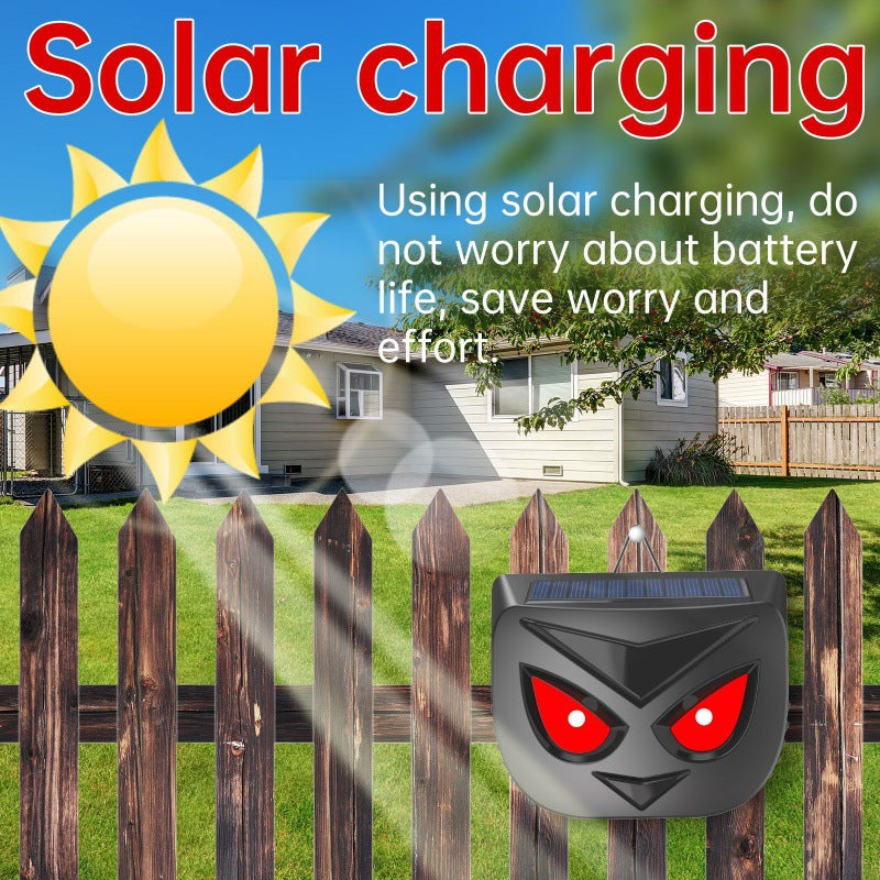 # Solar-Powered Flashing Outdoor Animal Repeller