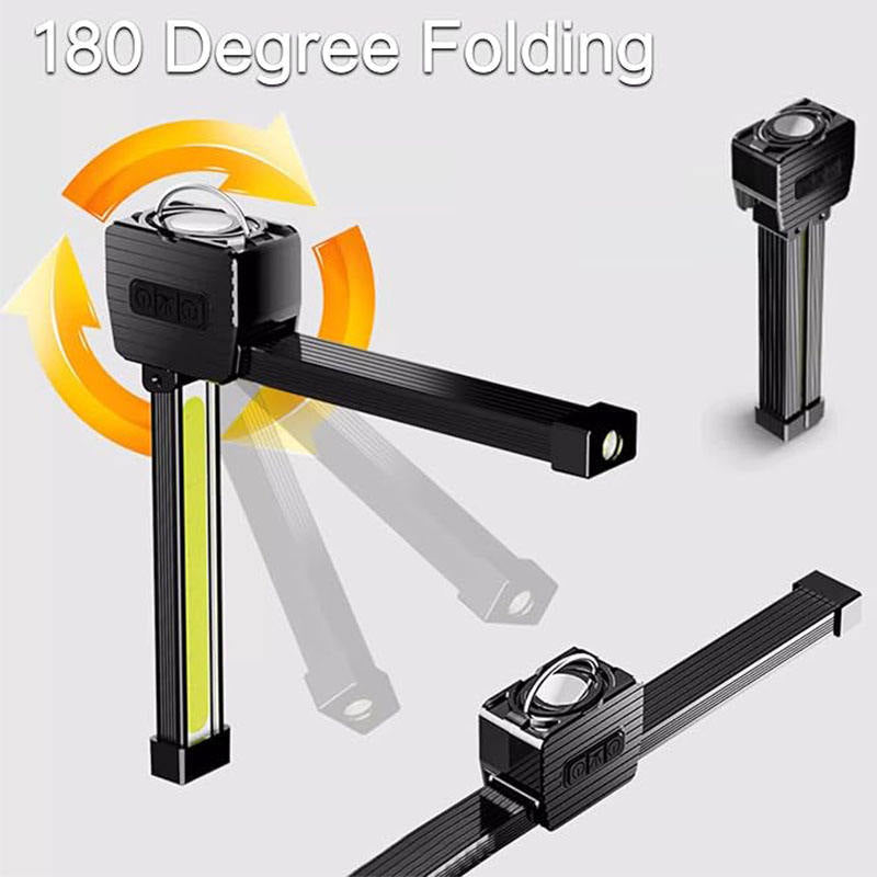 High-Intensity Folding COB Work Light Flashlight
