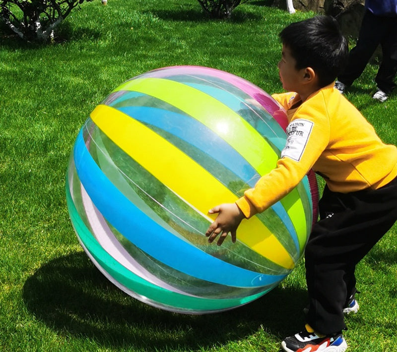 # Striped Inflatable Beach Ball