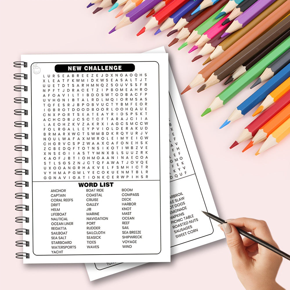 # Summer History-Themed Large-Print Word Puzzle Game Book