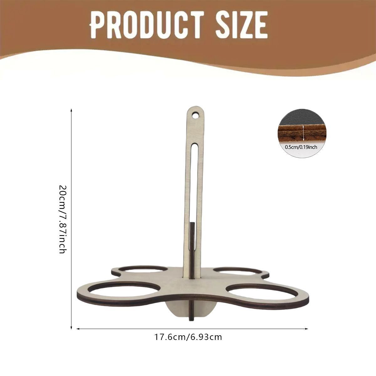 # Wooden Hanging Bird Feeder Tray