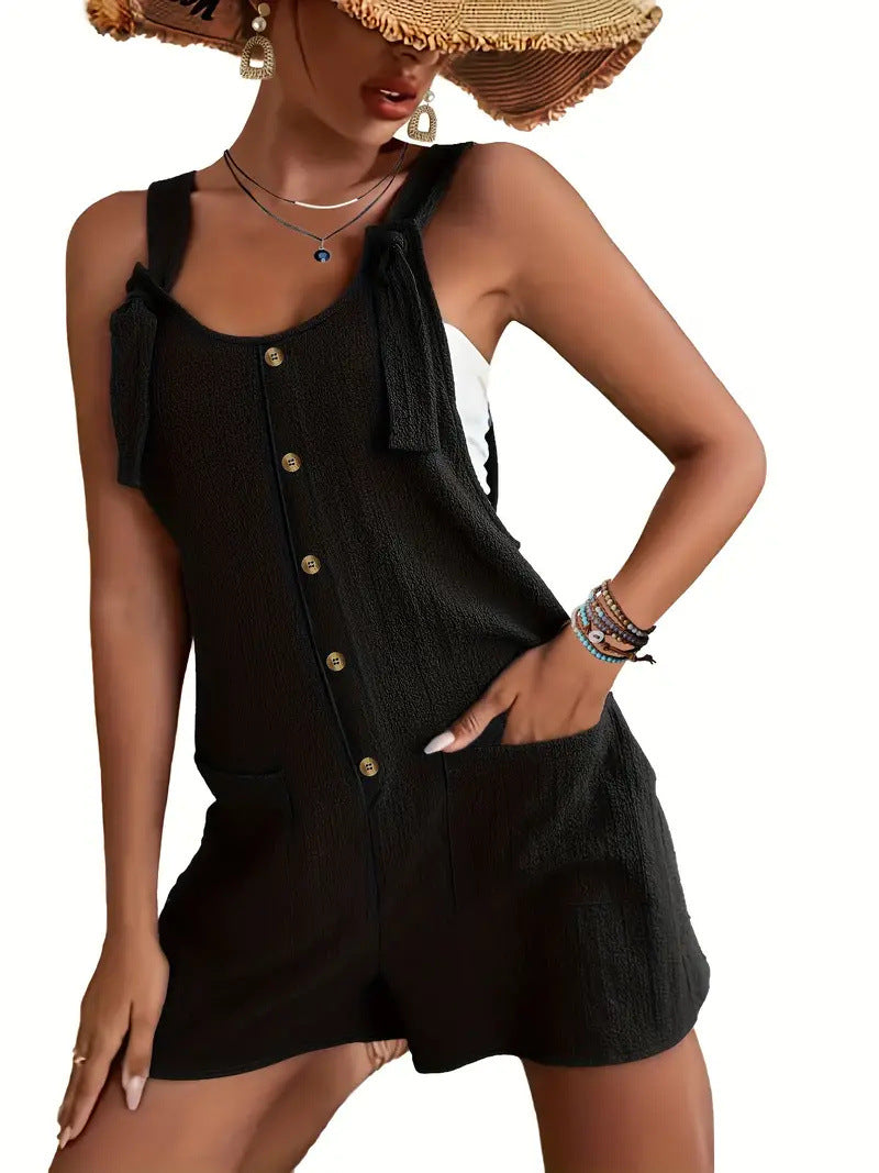 # Summer Women's Suspender Shorts Overall Jumpsuit