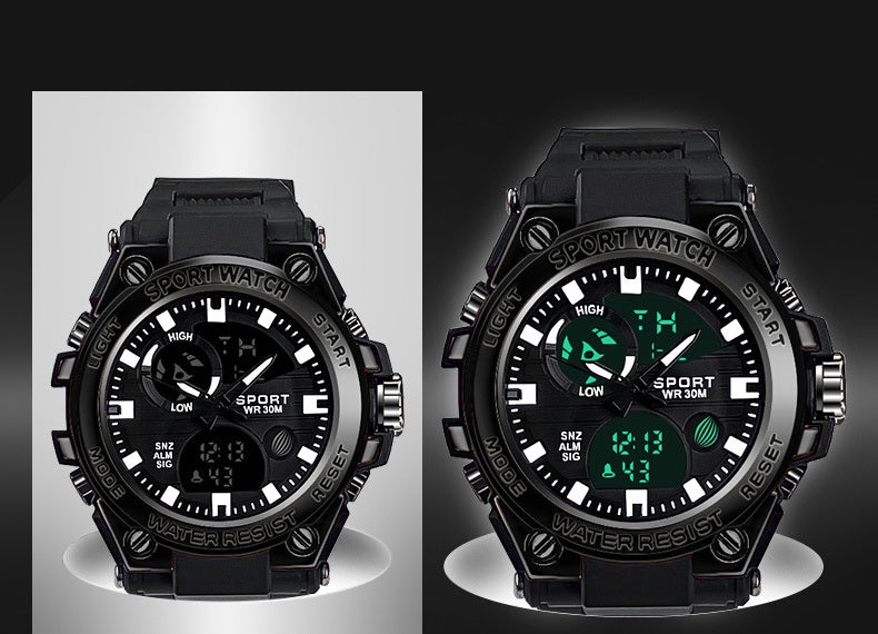 # Stylish Dual-Display Multifunctional Men's Sports Watch
