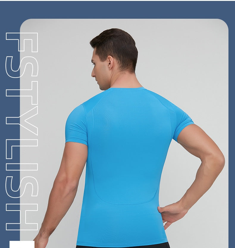 # Men's Tight-Fitting Quick-Drying Fitness Training T-Shirt