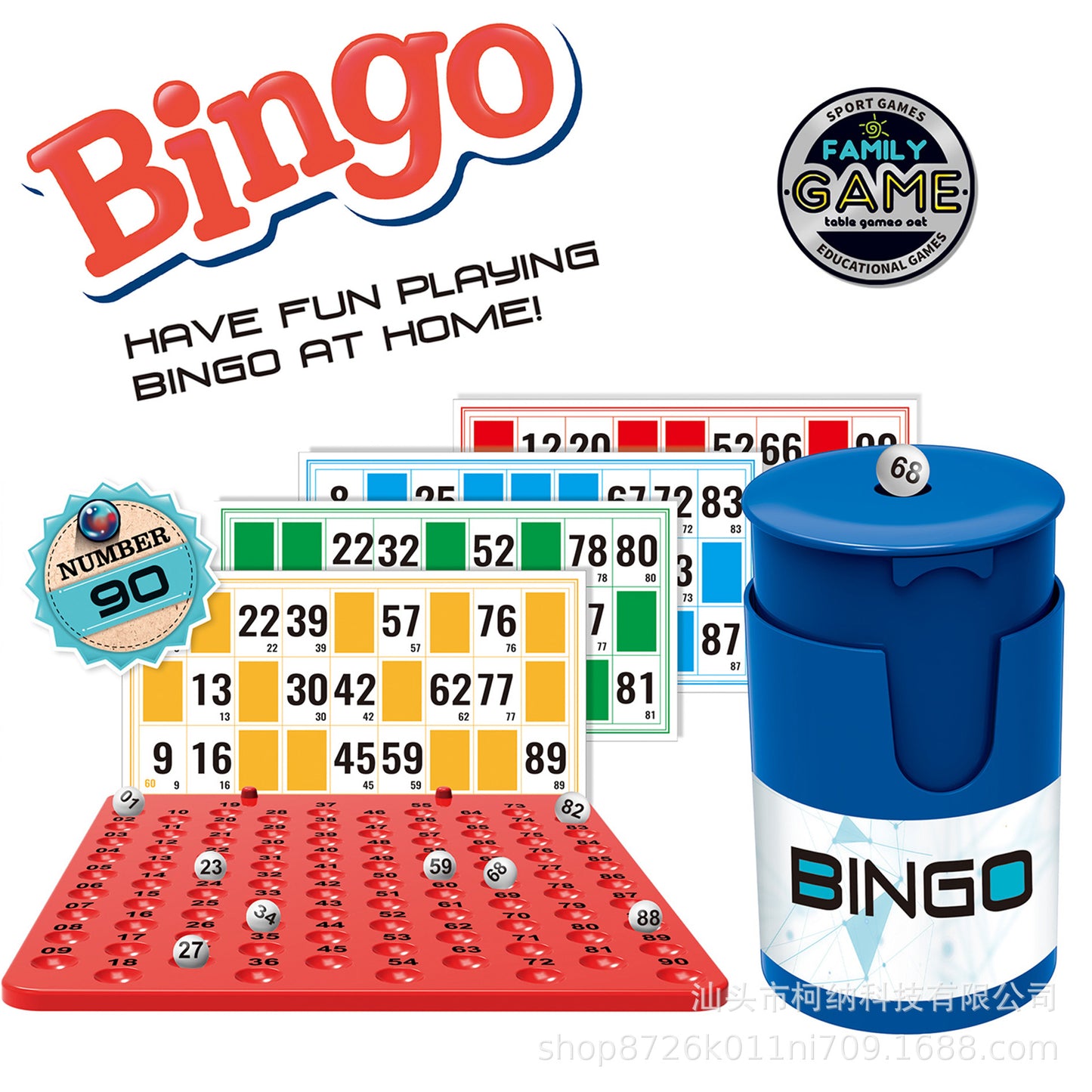 Children's Bingo Board Game