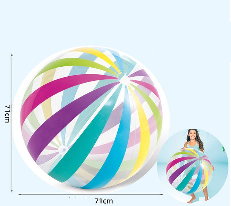 # Striped Inflatable Beach Ball