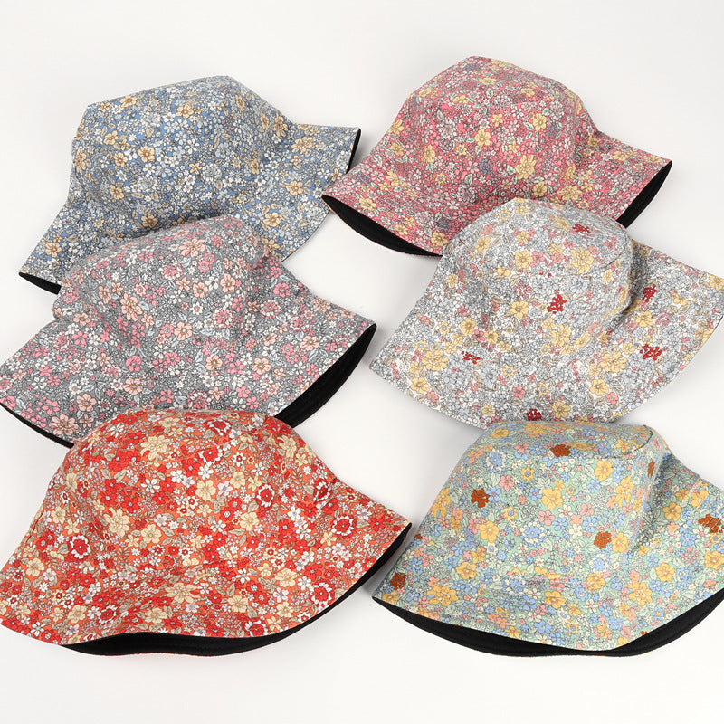 # Floral Print Reversible Bucket Hat