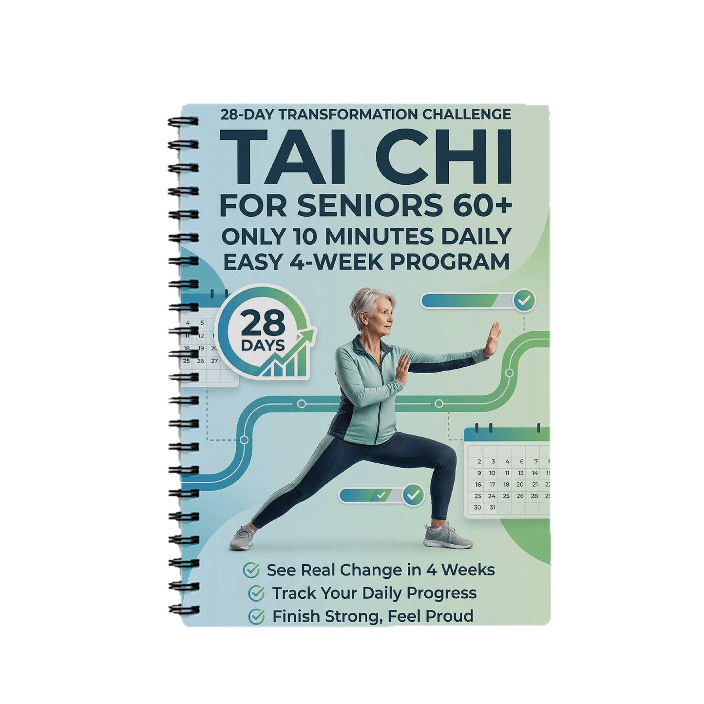 # 28-Day Tai Chi Practice Log for Seniors