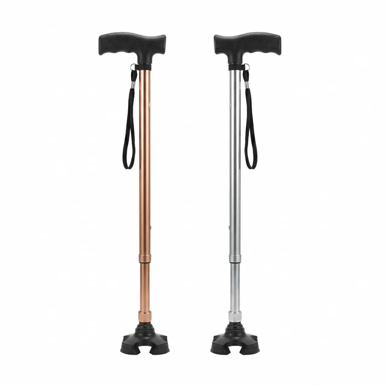 # Aluminum Alloy Telescopic Anti-Slip Four-Legged Walking Stick