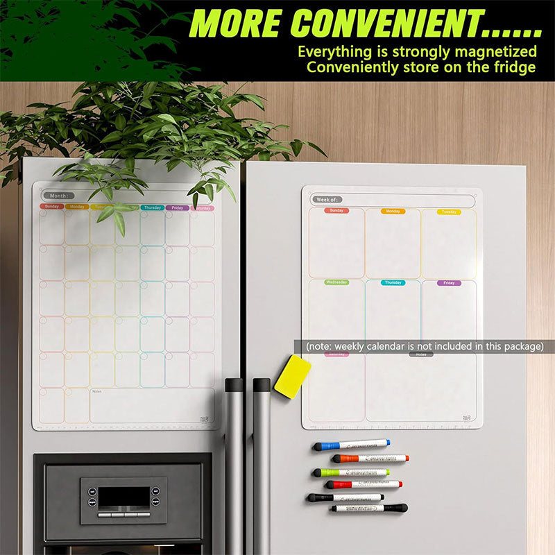 # Magnetic Erasable Calendar/Planner Set for Refrigerator