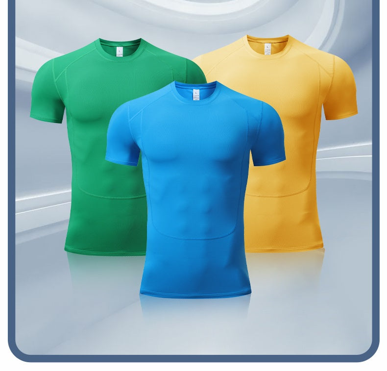# Men's Tight-Fitting Quick-Drying Fitness Training T-Shirt