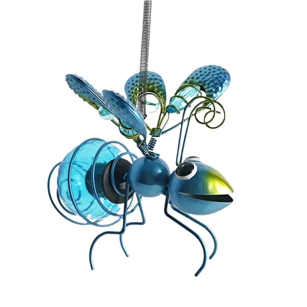 Solar-Powered Simulated Insect Garden Hanging Light
