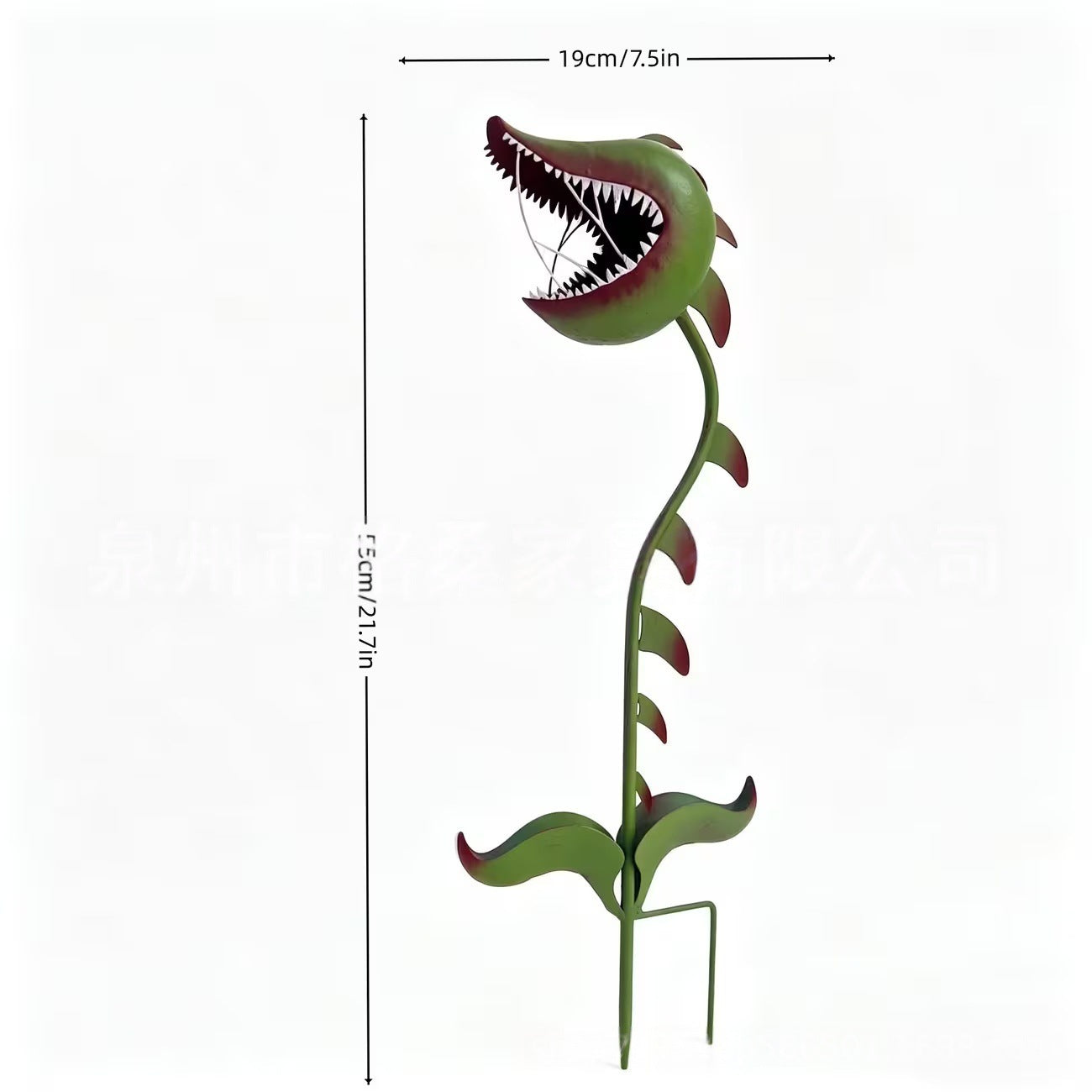 # Wrought Iron Painted Carnivorous Flower Ground Insert