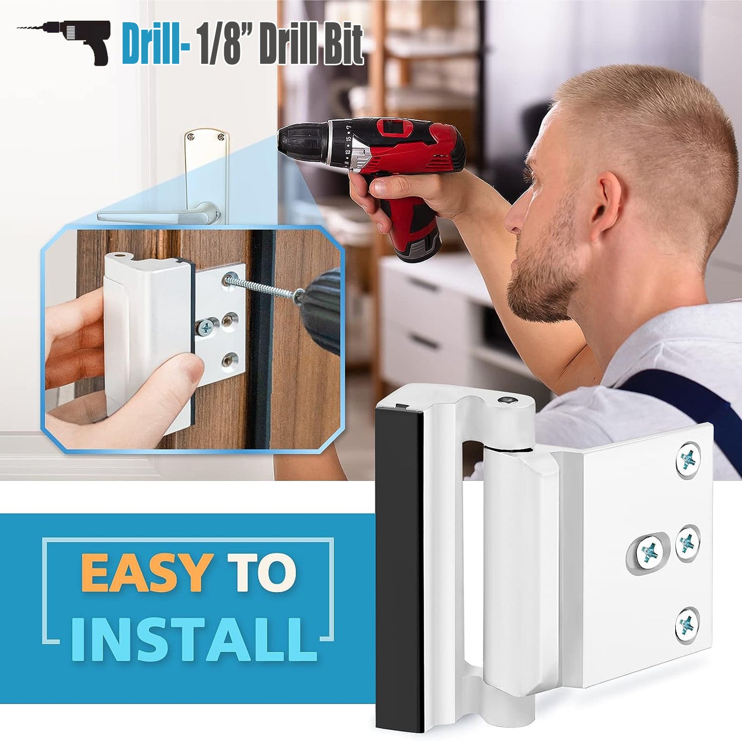 Home Safety Door Lock Hinge