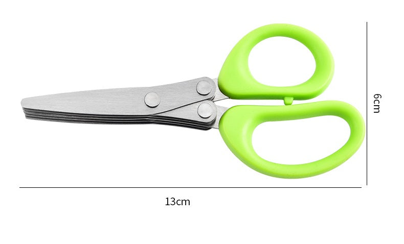 Multi-functional Multi-layer Scallion Scissors