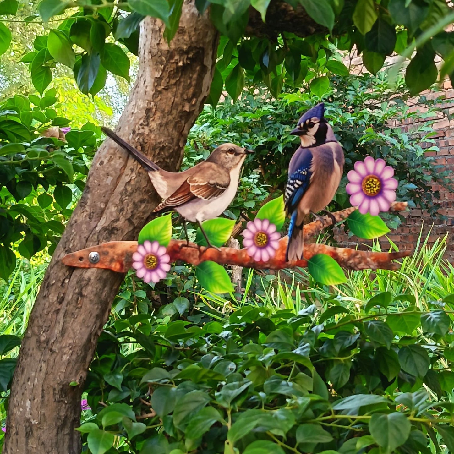 Metal Bird Outdoor Wall Decor
