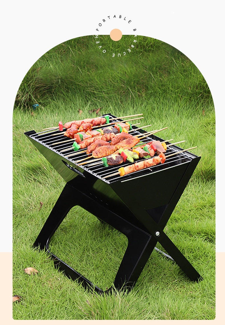 # X-Type Folding Outdoor BBQ Grill
