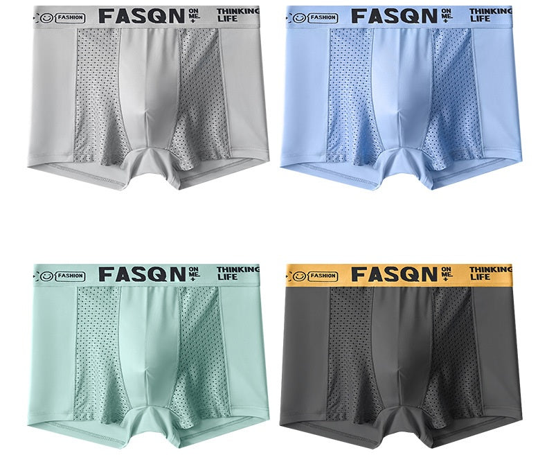 # Ice Silk Mesh Mid-Rise Men's Boxer Briefs