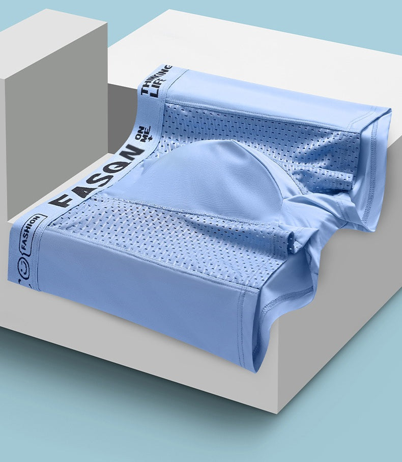 # Ice Silk Mesh Mid-Rise Men's Boxer Briefs