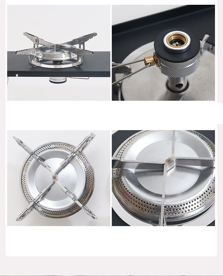 # Portable Outdoor Stove and Folding Combination Table