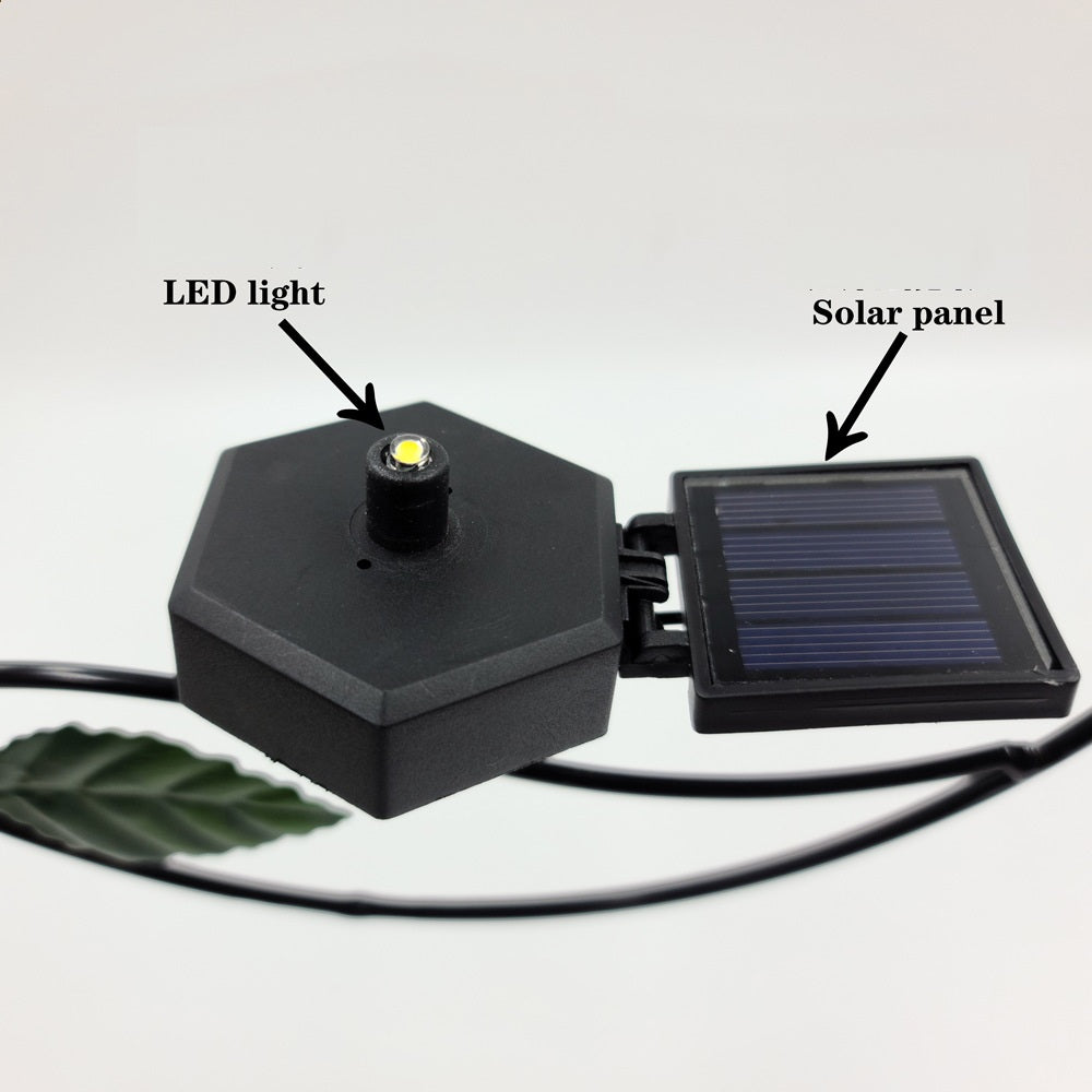 Solar-Powered Wrought Iron Hanging Garden Light