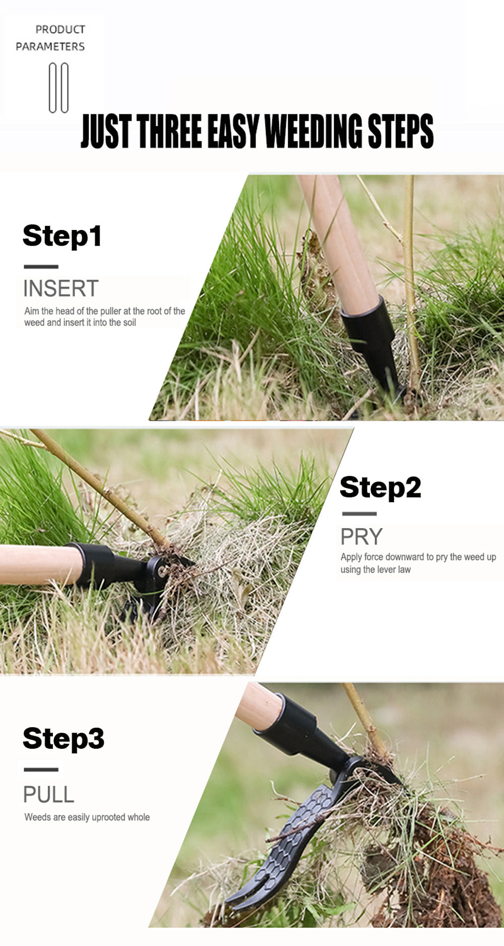 Standing Manual Garden Weeder
