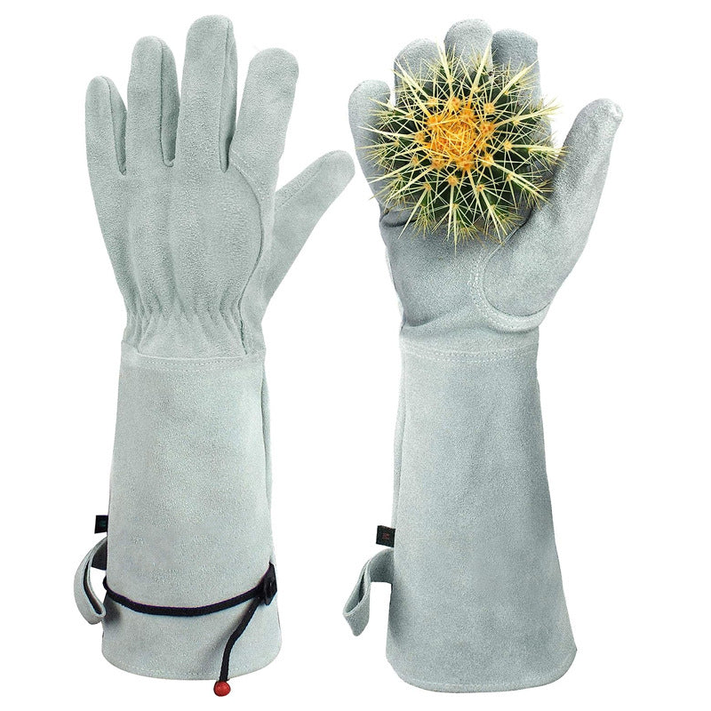 # Leather Long-Cuffed Anti-Stab Gardening Gloves