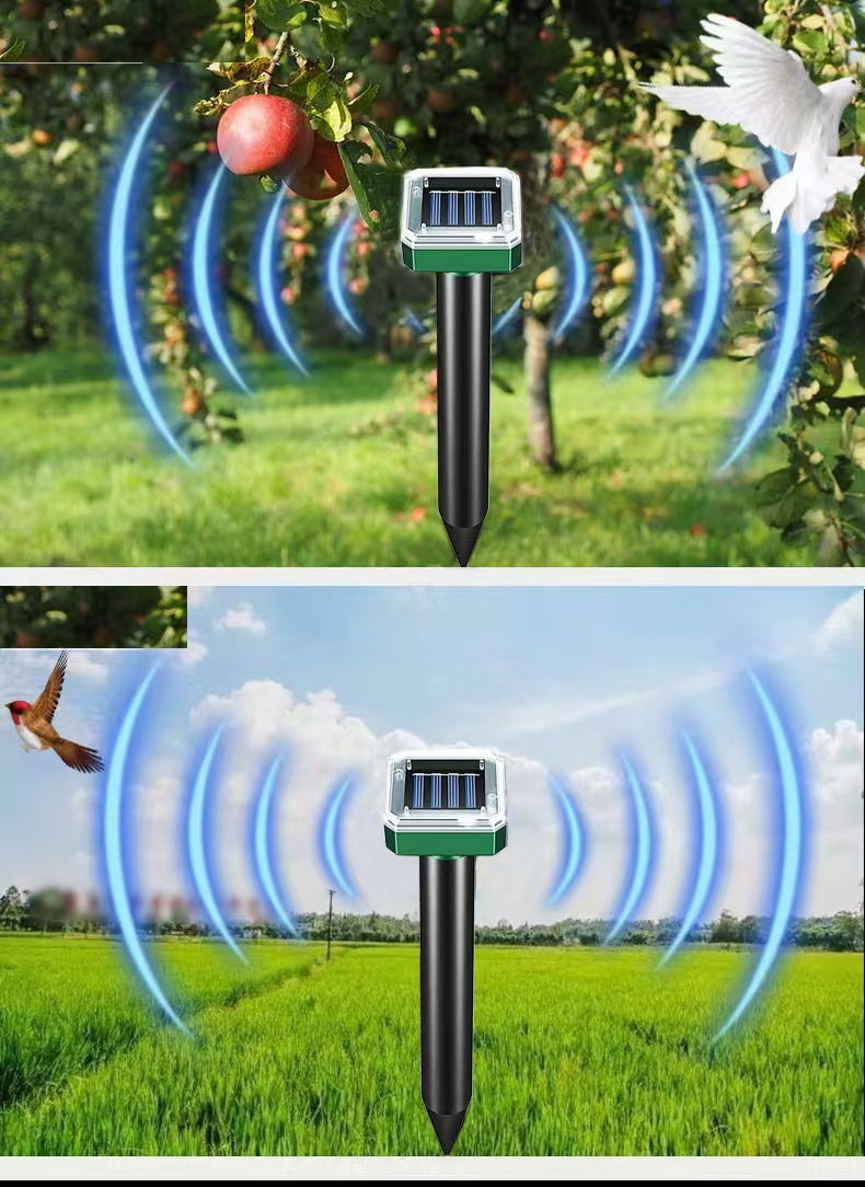 Solar-Powered Ultrasonic Multifunctional Repellent