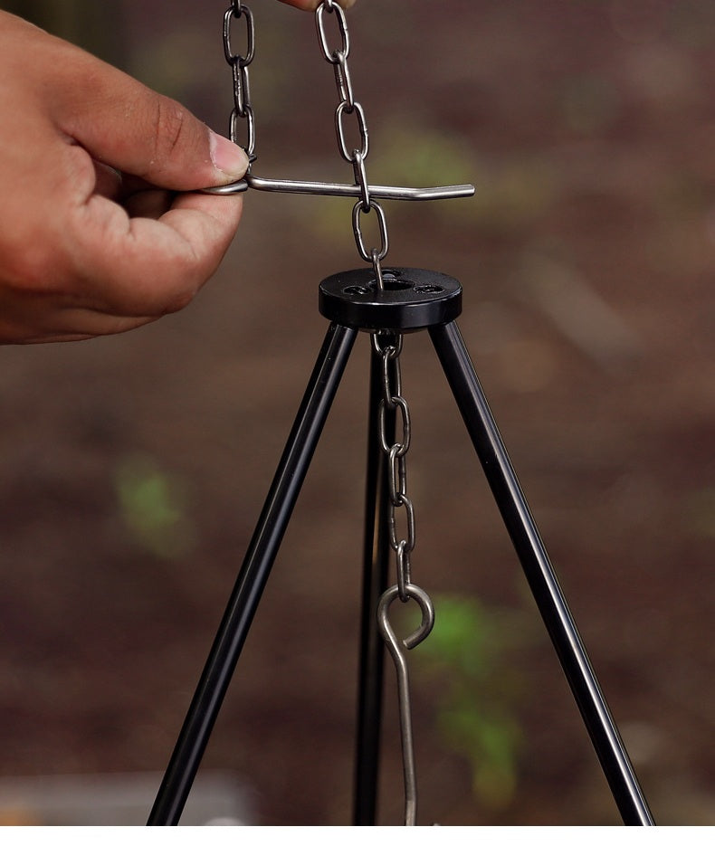 # Five-Section Outdoor Campfire Pot Tripod