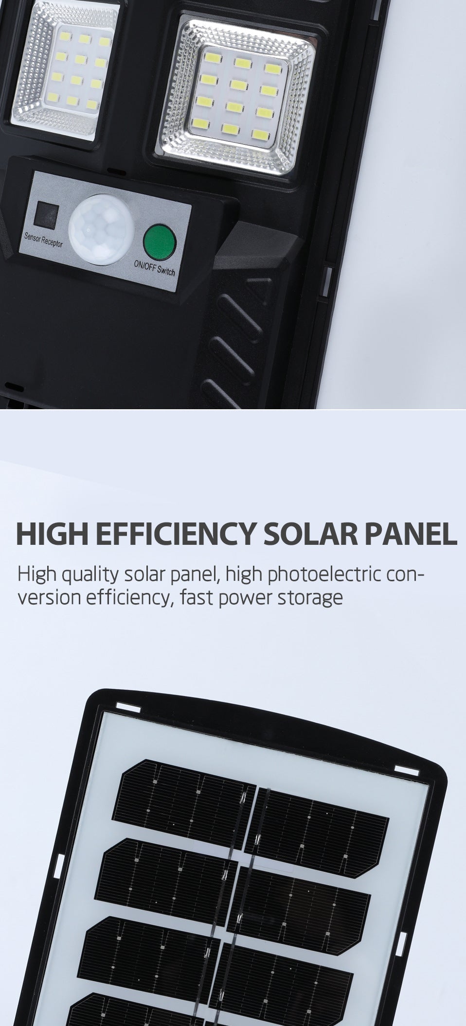 # 100W Solar Outdoor Sensor Garden Wall Light