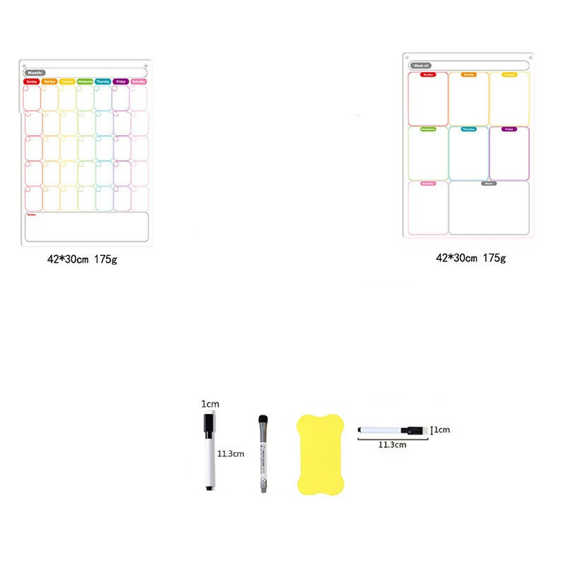 # Magnetic Erasable Calendar/Planner Set for Refrigerator