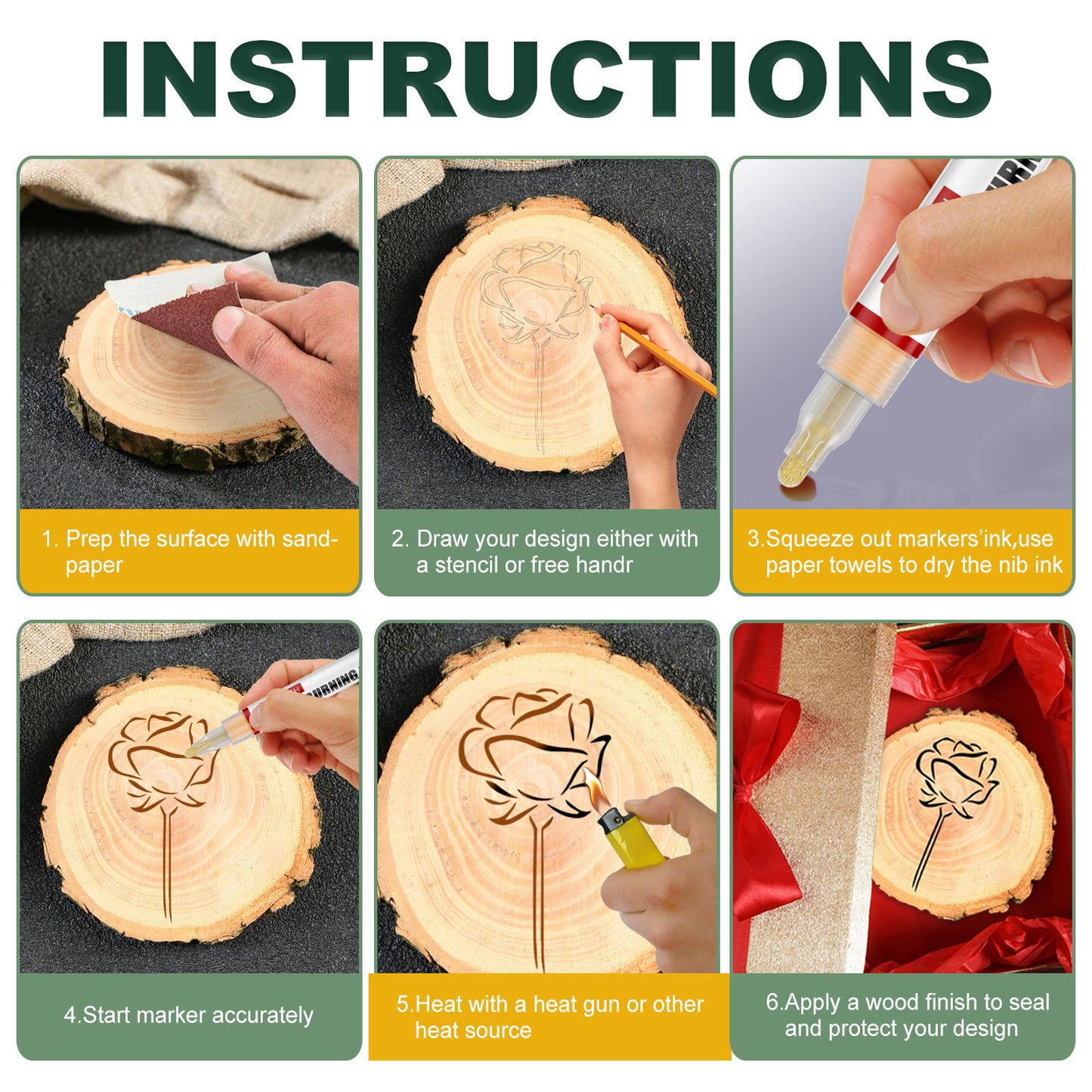 Wood Burning Pen Set
