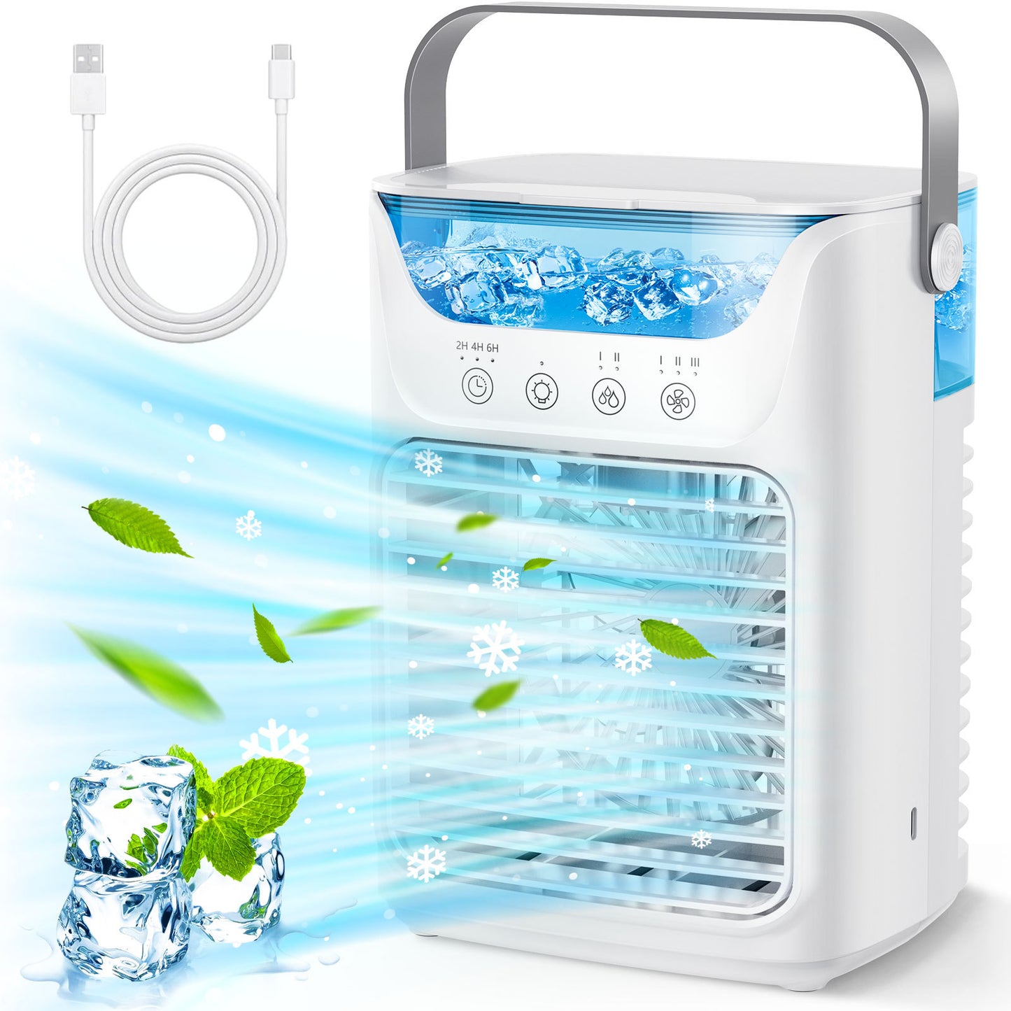 # Mini Desktop Air Cooler with Humidifier