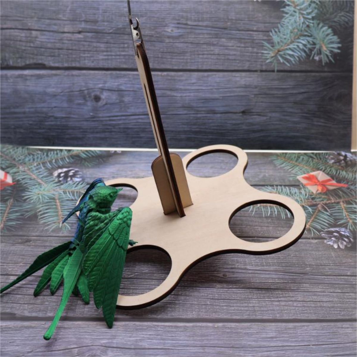 # Wooden Hanging Bird Feeder Tray