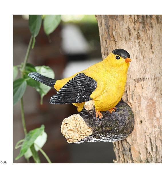 Simulated Bird Resin Garden Ornament