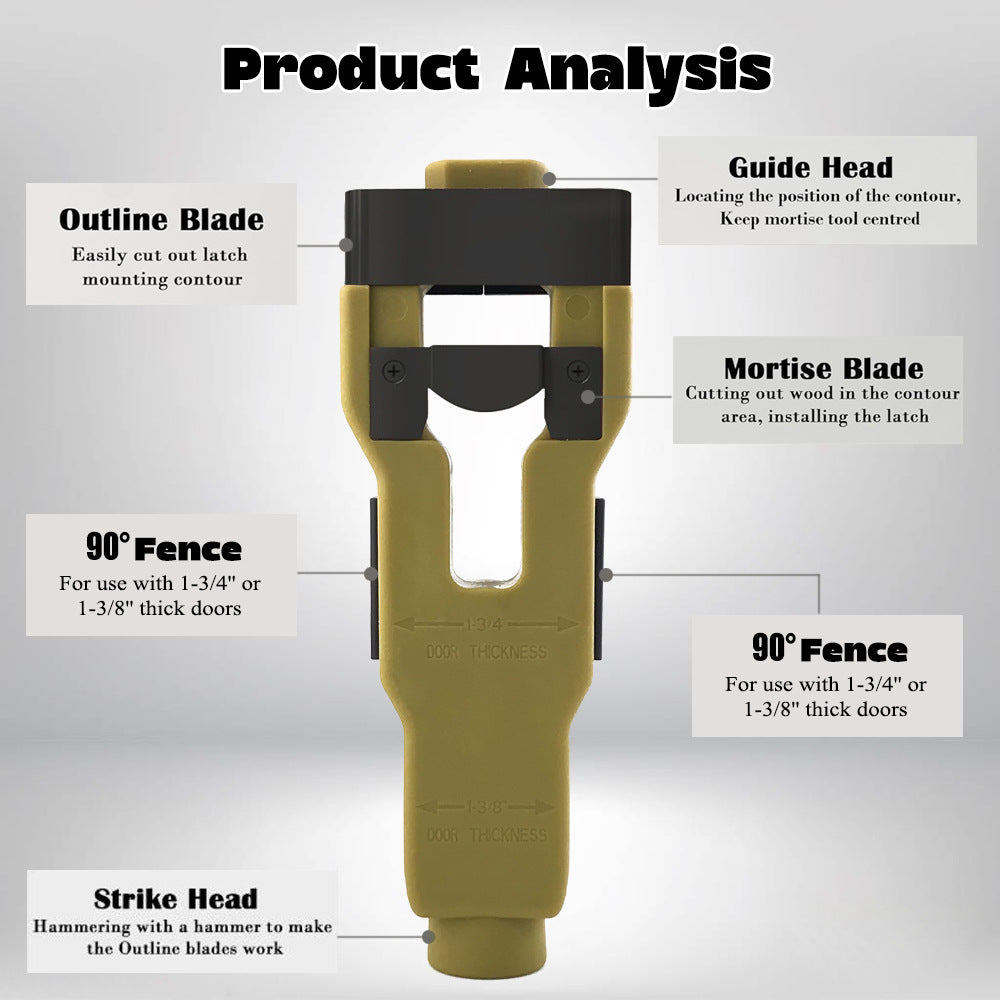 Door Latch Mortise Tool Kit