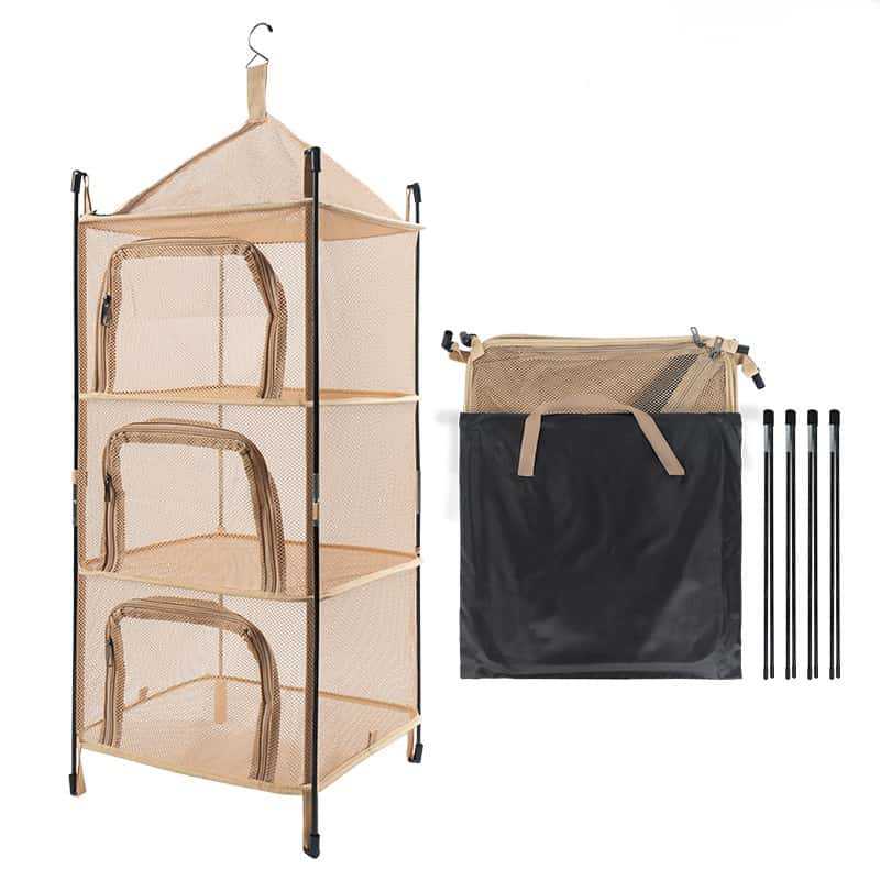 # Outdoor Four-Layer Folding Drying and Storage Basket