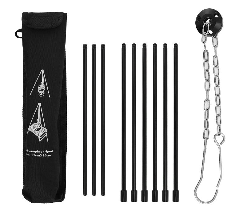 # Five-Section Outdoor Campfire Pot Tripod