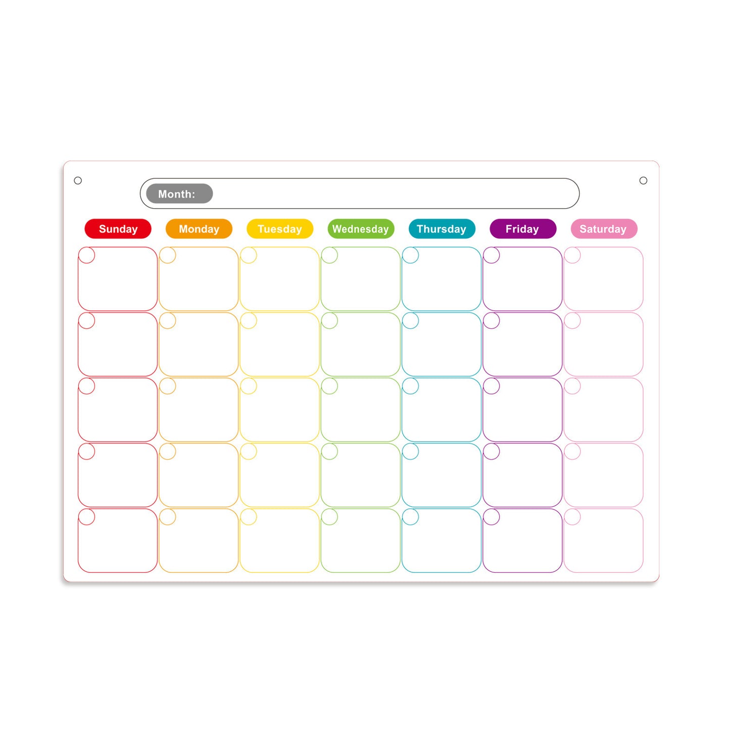 # Magnetic Erasable Calendar/Planner Set for Refrigerator