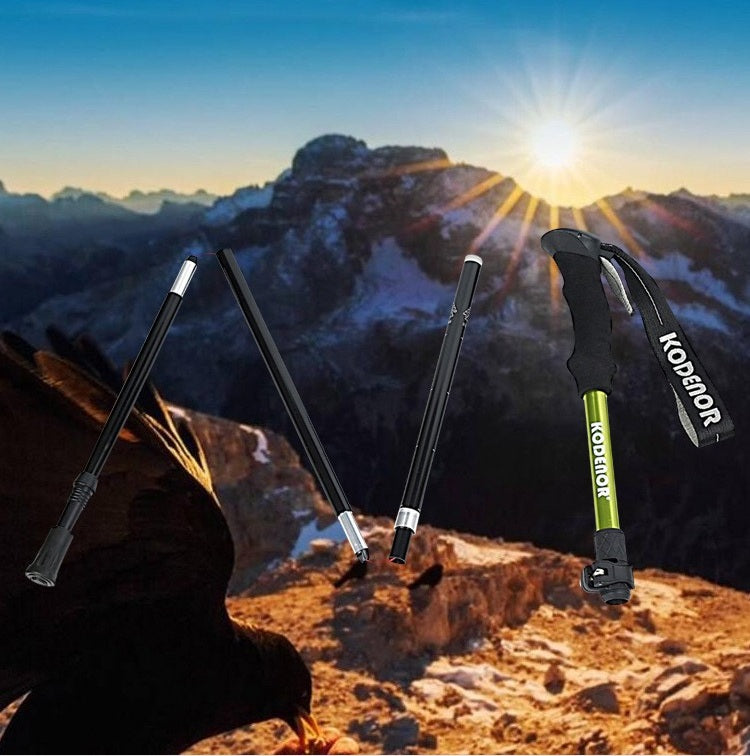 # Five-Section Folding Aluminum Alloy Hiking Poles
