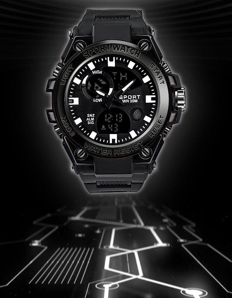 # Stylish Dual-Display Multifunctional Men's Sports Watch