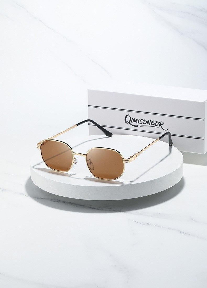 # New Metal Frame Oval Men's Sunglasses