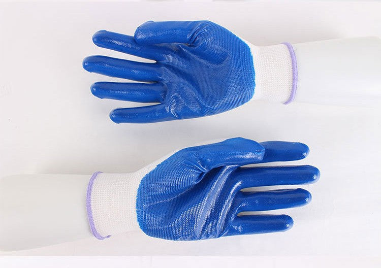13-needle Nitrile Dipping Safety Gloves