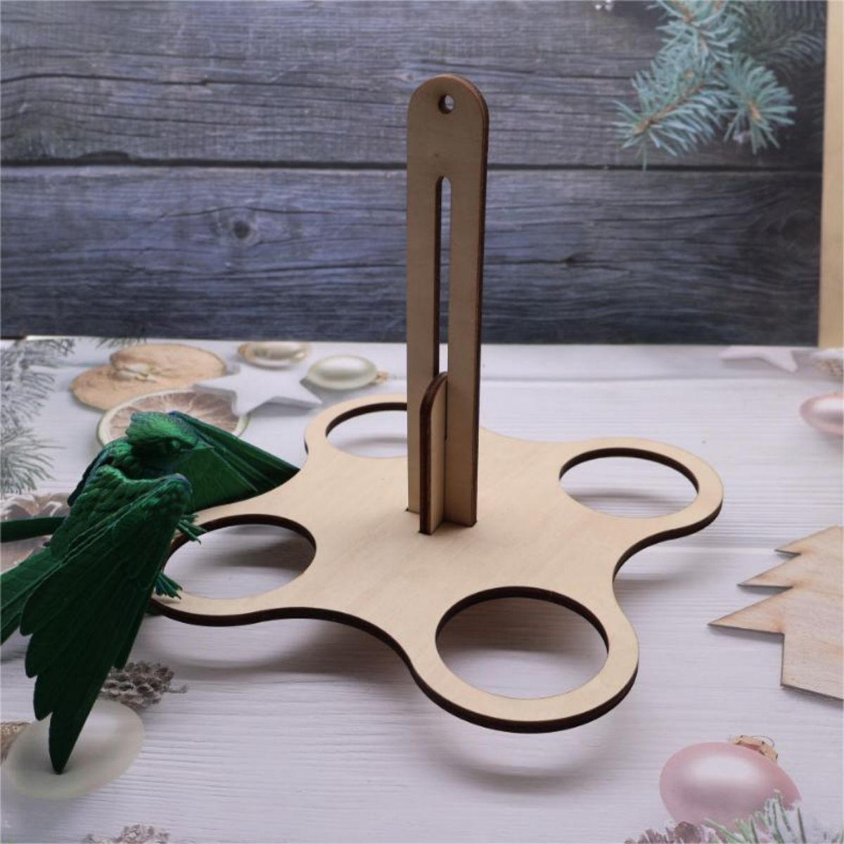 # Wooden Hanging Bird Feeder Tray