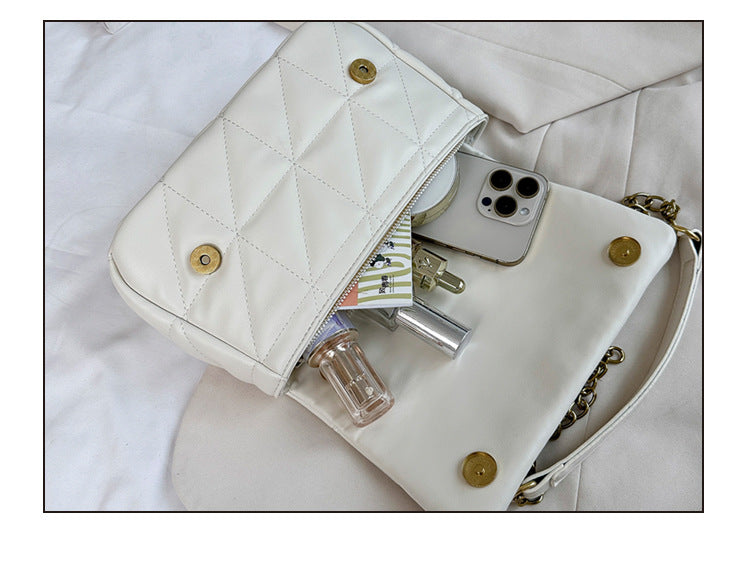 # Quilted Chain Shoulder/Crossbody Small Square Bag
