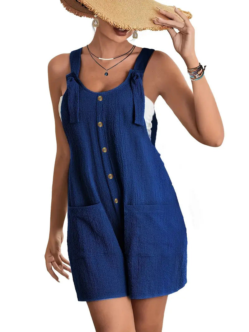# Summer Women's Suspender Shorts Overall Jumpsuit