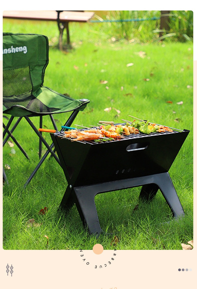 # X-Type Folding Outdoor BBQ Grill