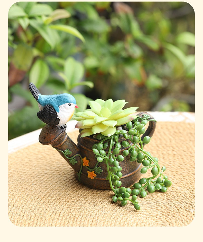 # Retro Country Style Artificial Succulent Bonsai