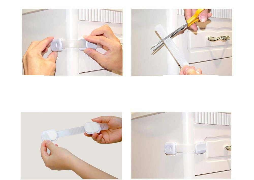 # Child Safety No-Drill Cabinet Locks