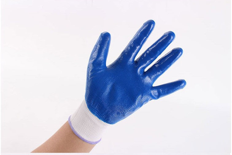 13-needle Nitrile Dipping Safety Gloves